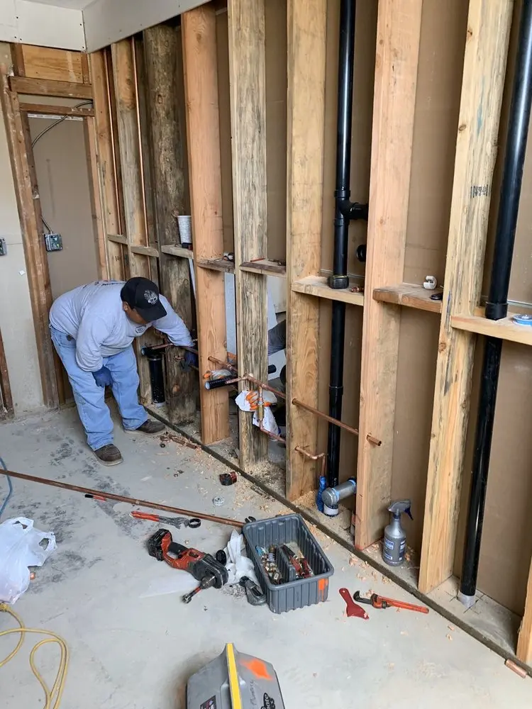 Commercial rough-in plumbing for Water Heater Replacement in Barnsboro